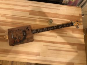 シガーボックスギター進捗プロト2　店作り工事　@わたし雑貨店
