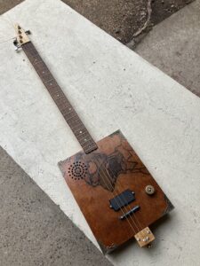 オリジナルシガーボックスギター　@わたし雑貨店　岡山市東区